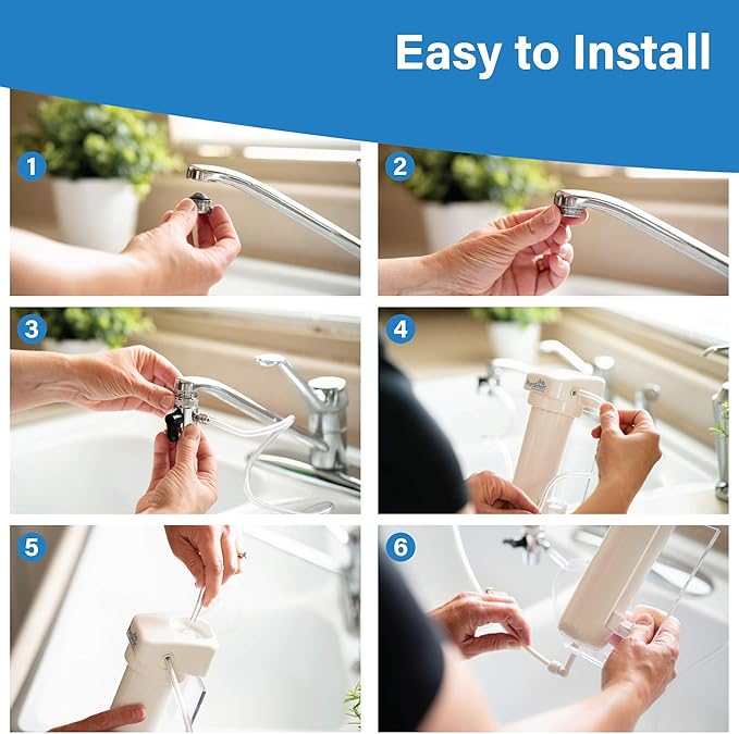 PuroSmart High Flow RO System, Counter Top Home Water Treatment System | Compact Countertop RO System | Great for Apartments & Rentals | Applied Membranes PSCT50