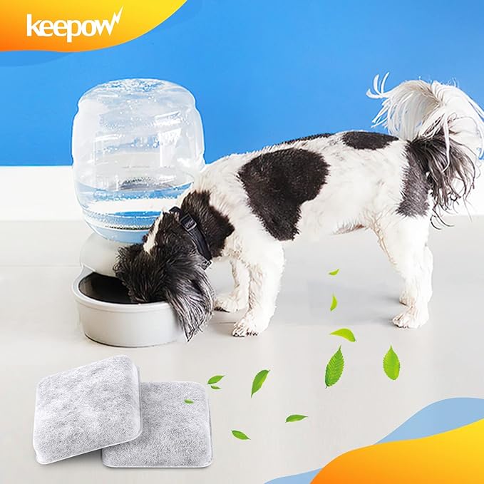 KEEPOW Dog Water Filter Replacement Compatible with Petmate Replendish Mason Pet Water Fountain, 12 Pack Dog Water Filter Cat Water Fountain Filter Pet Fountain Filter Replacement for Cat Dog Pet
