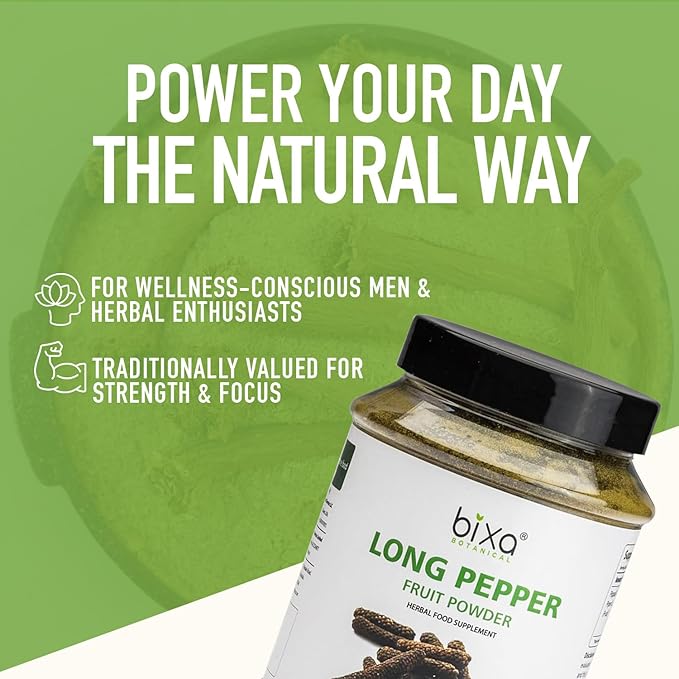 bixa BOTANICAL Long Pepper Powder| Pippali (Piper Longum) | Ayurvedic Supplement & Meat Seasoning | Strong Aroma, Steam Treated, Vegan, Non GMO & 100% Pure | 1 lb / 16oz