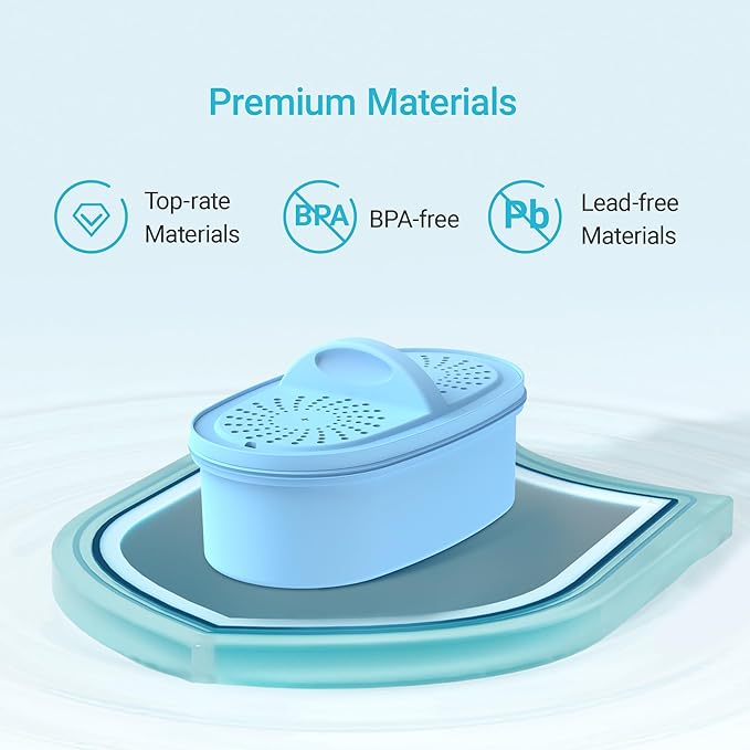 Alkaline Water Filter Replacement for All Waterdrop Pitcher and Dispenser Filtration System, Fits Waterdrop WD-PF-AL, Reduces PFOA/PFOS, Chlorine, Last Up to 100 Gallons, 1 Pack, AQUA CREST