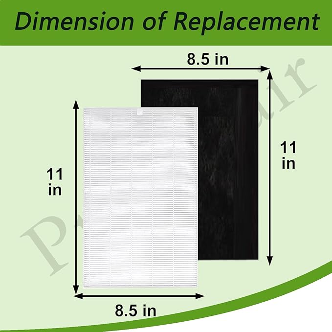 AP-1216-FP Replacement Filter Set Compatible with COWAY AP-1216L Tower Mighty Air Purifier, HEPA(2) and Carbon(4)