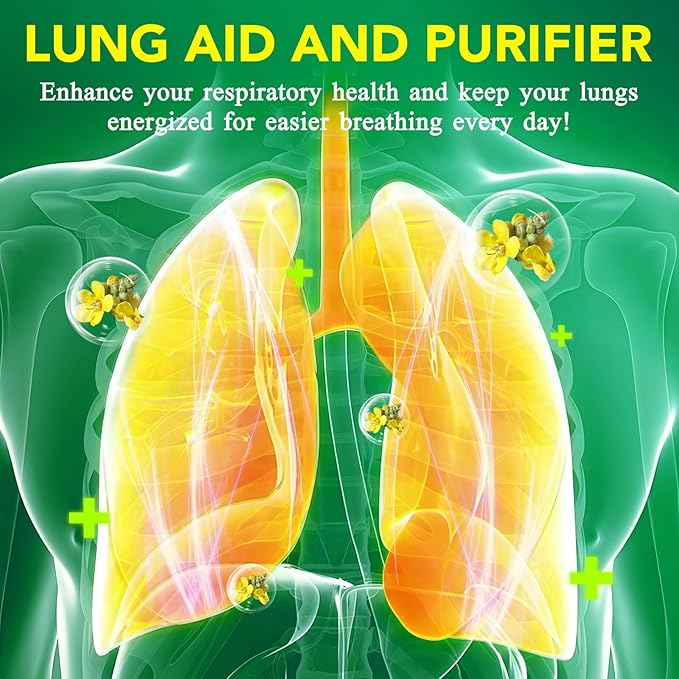 Mullein Gummies for Lung Detox, Mullein Herbal Supplement, 2000mg Mullein Leaf Extract for Respiratory & Digestive & Immune Support - 60 Gummies