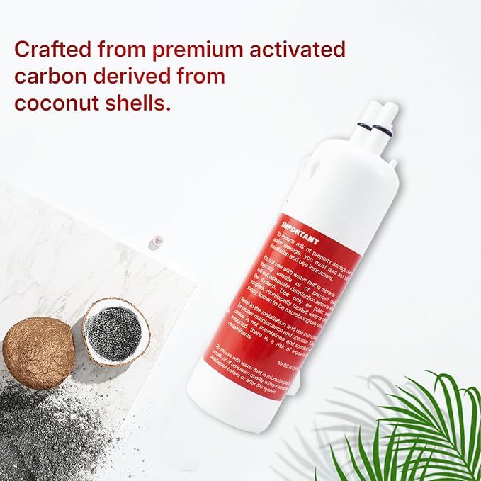 W10295370A Water Filter Replacement Fit for EDR1RXD1, WHR1RXD1, Filter 1, W10295370, KAD1RXD1, P8RFWB2L, P8WB2L, P4RFWB, 46-9081, 46-9930 Compatible with Whirl-pool Ken-more (2 Pack)