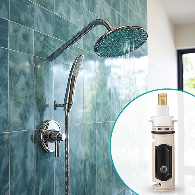 2Pack 1222 Replacement Cartridge Compatible with Moen, Tub Shower Cartridge Replacement Kit for One Handle Posi-temp Faucet (2 set)