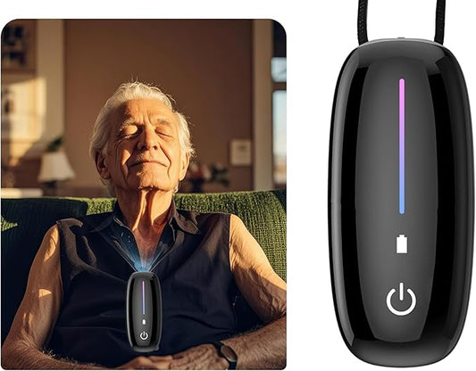 Portable Air Purifier-Wearable Personal Ionizer Necklace,Mini Size, High Gear Ions Generator,Wearable for Travel, Airplane, Office, Outdoor Use, Home Black