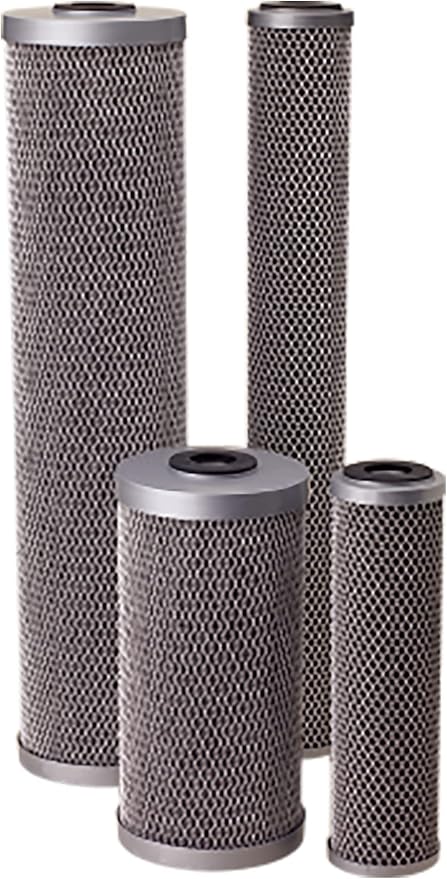 Pentair Pentek FloPlus-10BB Big Blue Carbon Water Filter, 10-Inch, Whole House Modified Molded Carbon Block Replacement Cartridge, 10" x 4.5", 0.5 Micron