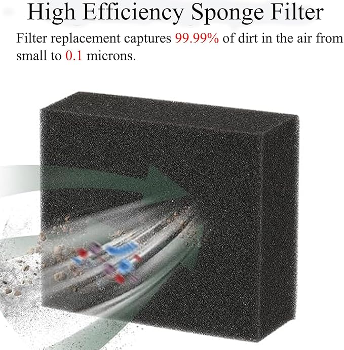 RV2310AE Replacement Parts for Shark RV2310AE Matrix Robot Vacuum Cleaner Accessories Kit, 1 Main Brush, 6 Side Brushes, 2 Filters, 2 Sets Foam Filters, 1 Cleaning Brush