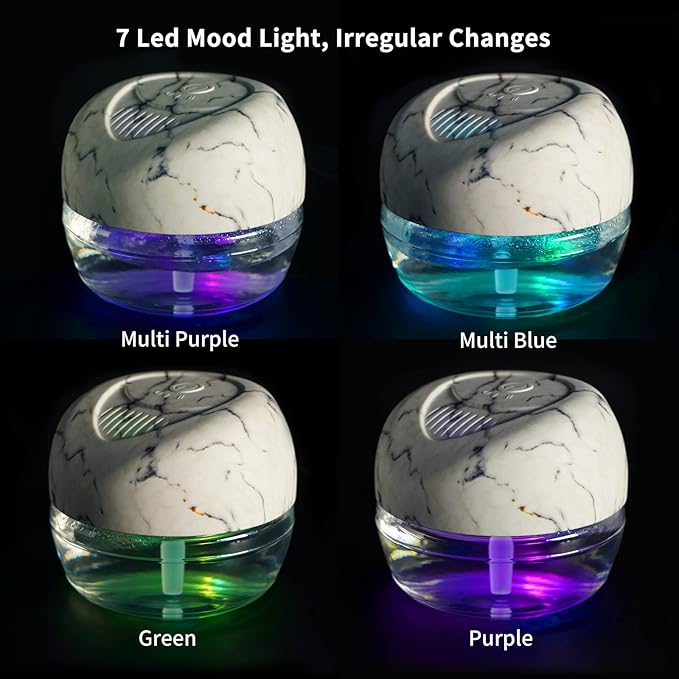 Purifier Air Washer, Air Fresher Aroma Diffuser for Home, Office, Air Purifier with Night Light (Marbling)
