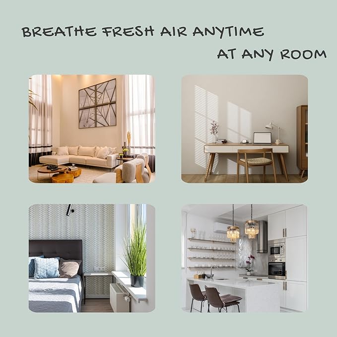 Nispira True HEPA Replacement Filter with Activated Carbon Compatible with MA#15 Air Purifier Part MA#15R. 4 Packs