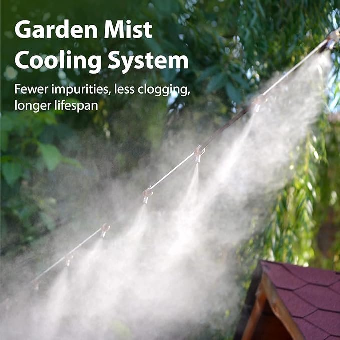 AQUA CREST Garden Hose Water Filter for Plants, Greatly Reduces Chlorine, Odor, Improve Plants Health, Ideal for Organic Gardening, Farming and Pets, Pack of 4