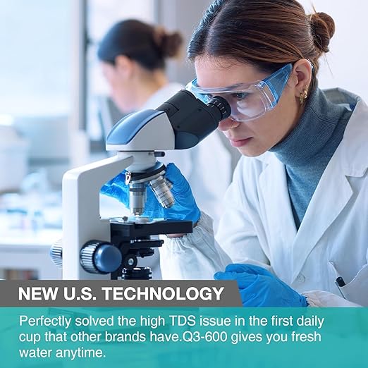 SimPure Q3-600A Reverse Osmosis System with Remineralization, 600 GPD Under Sink RO Water Filtration with ALK Faucet, 8 Stage Tankless RO Water Filter, PH+, Acid-Base Balance, NSF/ANSI 58 Certified