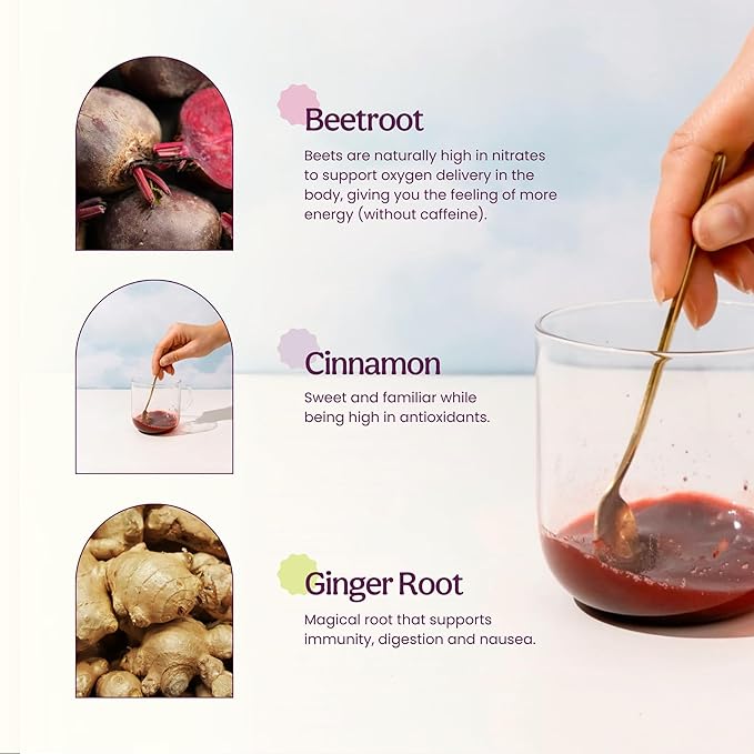 Blume Superfoods Latte - Beetroot Powder, Energy Boosting, Organic Beet Powder, Clove, Cinnamon, Ginger - Vegan, Keto Friendly, Gluten-Free - 25 Servings