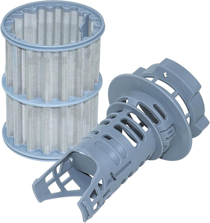 GELASKA Dishwasher Micro Filter Replaces 00645038, 00651097, 645038, 651097, AP4339631, 1560725, AH3479708, EA3479708, PS3479708, Grey, 1 Pack