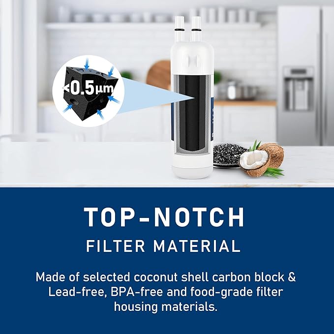 9081 Water Filter Replacement, Compatible with P5WB2L, P4RFWB, P4RFKB2, Kenmore 9930, 46-9930, 9081, 46-9081, 9930P, 469930, 04609930000 (4 Pack)