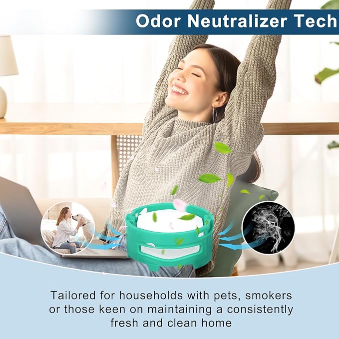 4 Pack Odor Neutralizer Cartridge Compatible with Shark ZU102 LA702 UZ565H HZ3002 IZ862H IZ562H AZ4002 AZ3000 HZ3000 HZ3002 ZD550 Upright Vacuum, HP152 HP301 HP302 Air Purifier, Part# 1541FC3000