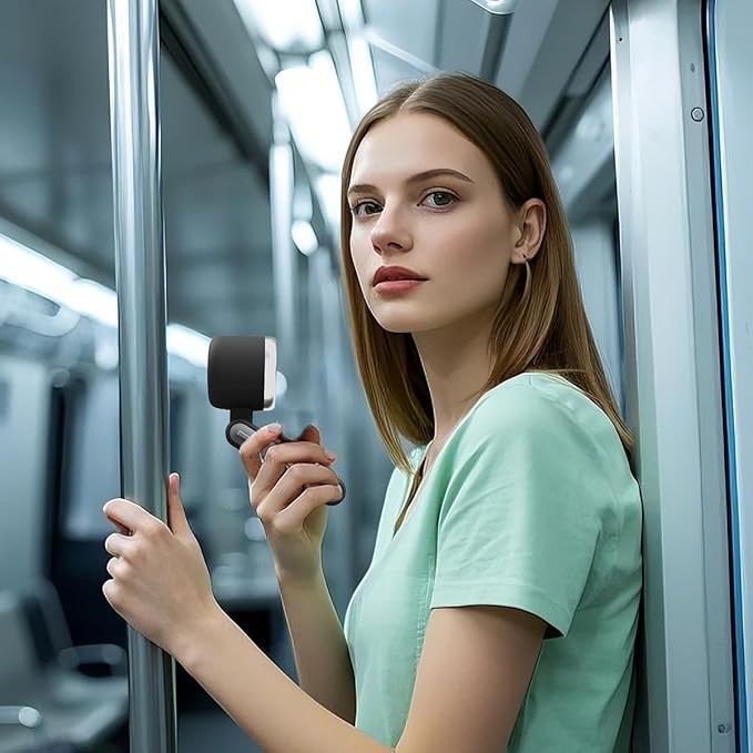 Foldable Handheld Fan, Portable High Speed Rechargeable 10000mAh Mini Turbo Fan, Digital Display, 5 Speed Adjustable Personal Small Pocket, Gifts for Women Men Travel Camp Outdoor Office