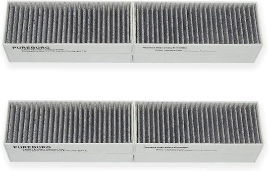 PUREBURG Replacement Filters Compatible with Blueair Cabin P1/P2i/P2iD Car Air Purifier,2-Pack High-efficiency HEPA + Activated Carbon Air Clean Dust VOs