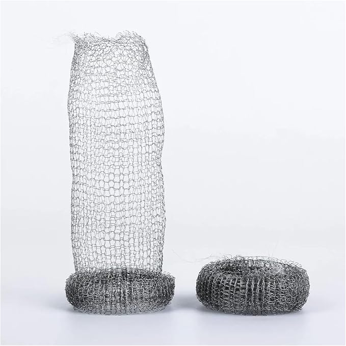 12 Pack Washing Machine Lint Traps Snare Filter Screen Stainless Steel Mesh Ties