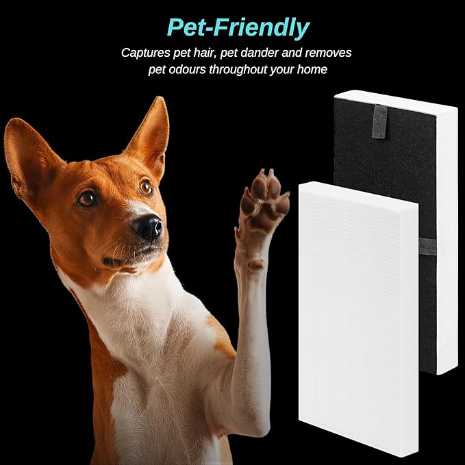 4-Pack HRF-G1/HRF-G2 True HEPA Replacement Filter (G) Compatible with Honeywell HPA-020(B) Tabletop, HPA-030(B), HPA-075(B), HPA-175(B) HEPA Tower & HPA-080(B), HPA-180(B) InSight Series Air Purifiers