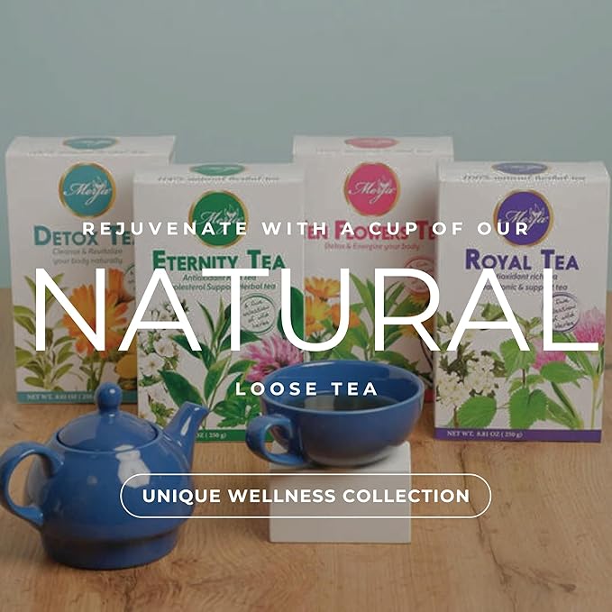 Merja Herbs Harmony Tea [250g] Caffeine-Free, Stress Relief & Memory Boost | 100% Natural Leaves Support Sleep | Herbal Teas & Beverages