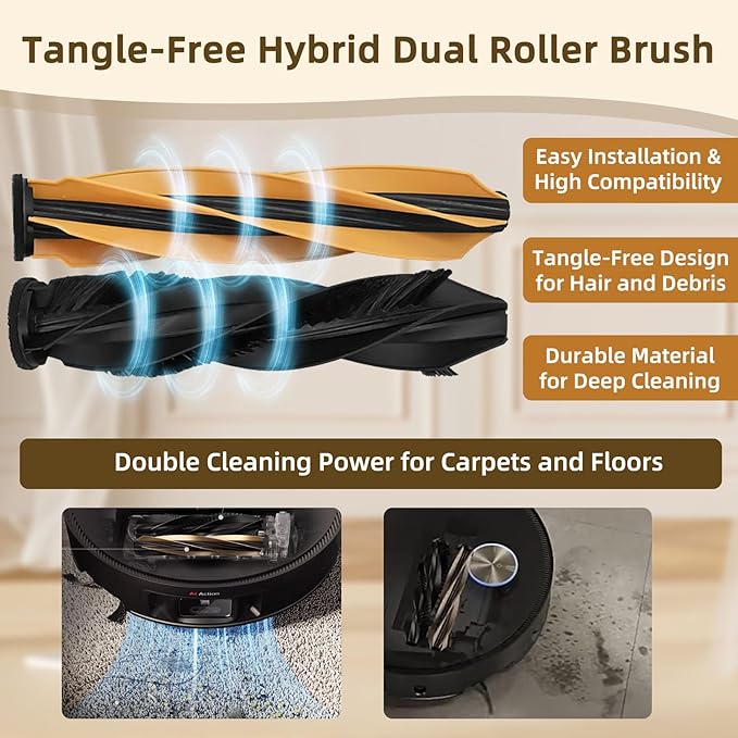 29 Pack Accessories Kit Compatible with Dreame X50 Ultra Complete/L50 Pro Ultra/L50 Ultra/X50 Master/L40s Pro Ultra/Mova V50 Ultra Complete Replacement Parts, Main Brushes Dust Bags