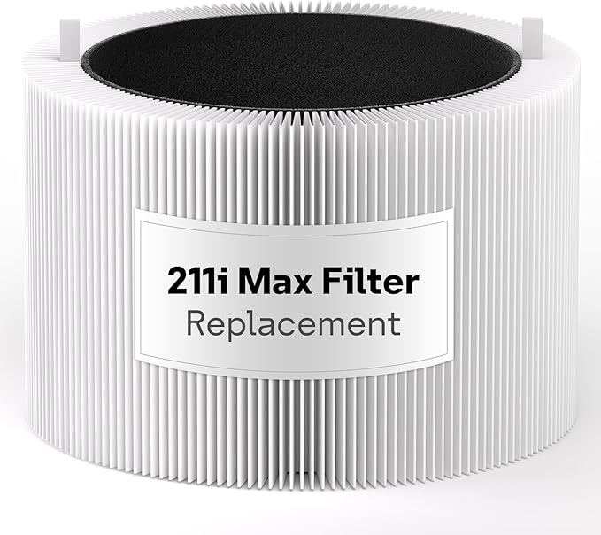 Leemone 211i Max Filter Replacement Compatible with Blueair 211i Max Air Purifier, Compare to Part #F2MAX, 1 Pack