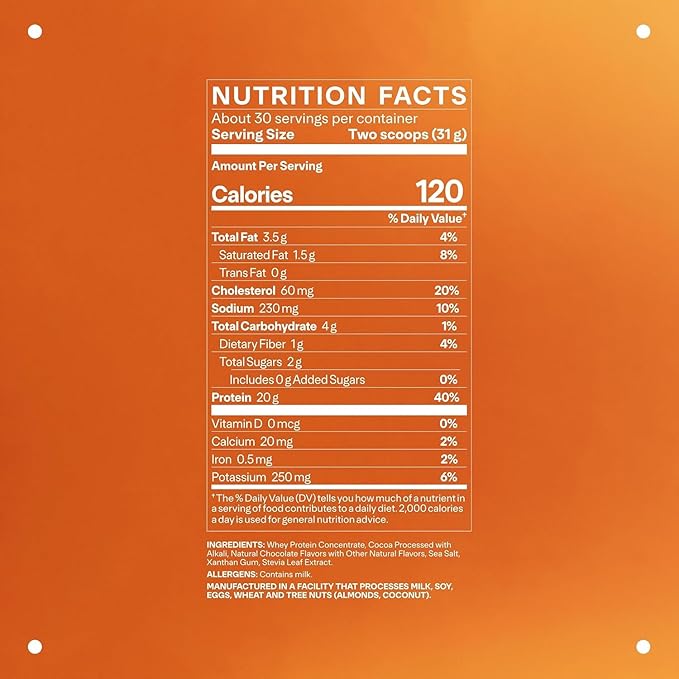 Whey Protein - Trusted by Life Time Fitness Members - Grass-Fed Whey Protein Powder - with Amino Acids - Aids Lean Muscle & Recovery - Supports Immune & Liver Health - Chocolate (30 Servings)