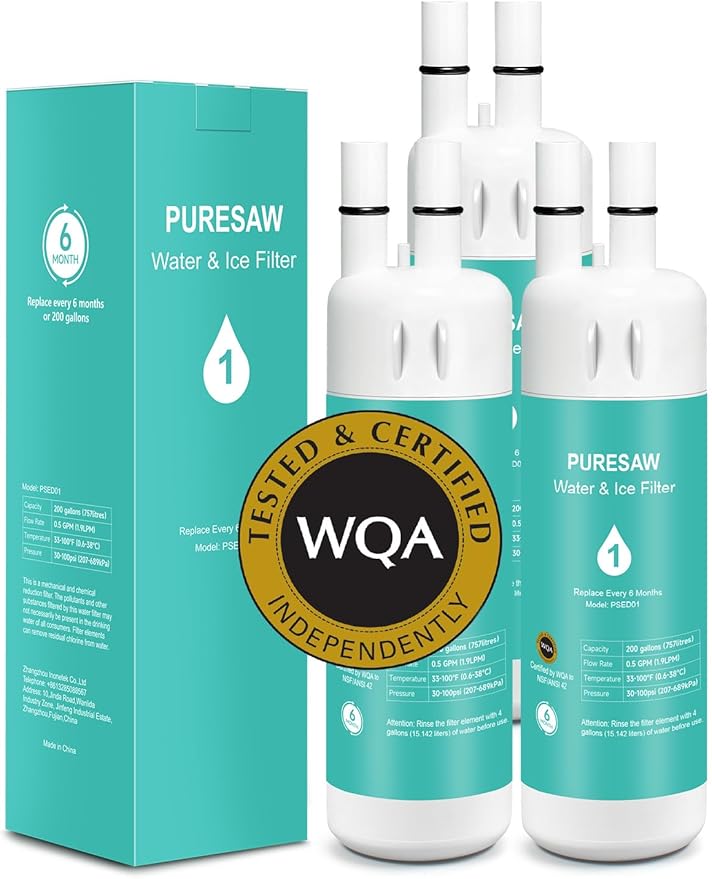 W10295370A Water Filter Replacement Compatible with Whirlpool Every-drop Filter-1 EDR1RXD1 P8RFWB2L P4RFWB Kenmore 46-9081 46-9930 W10295370 P8WB2L P5WB2L Ice Filters, 3-Pack