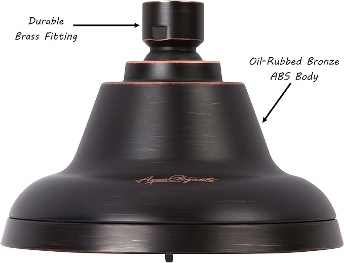 Massage Shower Head With Mist - High Pressure Boosting, Multi-Function, Massaging Rainfall Showerhead For Low Flow Showers & Adjustable Water Saving Nozzle, 1.8 GPM - Oil-Rubbed Bronze