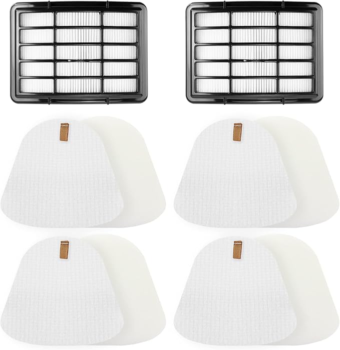 4 Foam + 2 Hepa Filter Replacement for Shark NV360 NV352 NV350 NV351 NV356e NV380 UV540 Navigator Lift-Away Deluxe Vacuum Part Xff350 Xhf350