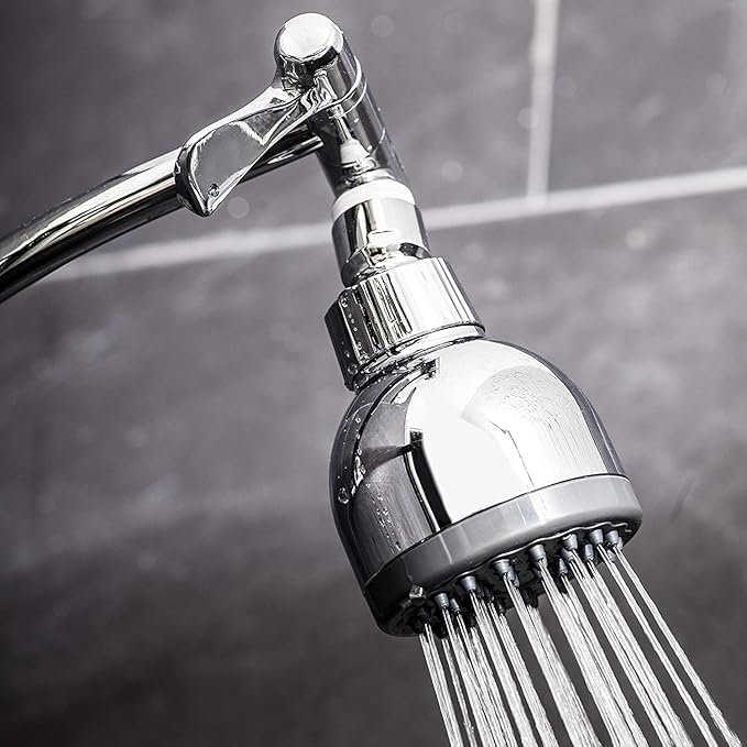 AquaBliss TurboSpa ECO 3 Inch High Pressure Shower Head w/Flow Restrictor Melts Stress into Bliss at Full Power. 42 Nozzle Wide Spray High Flow Showerhead Drenches You Fast, No Dry Spots Guaranteed