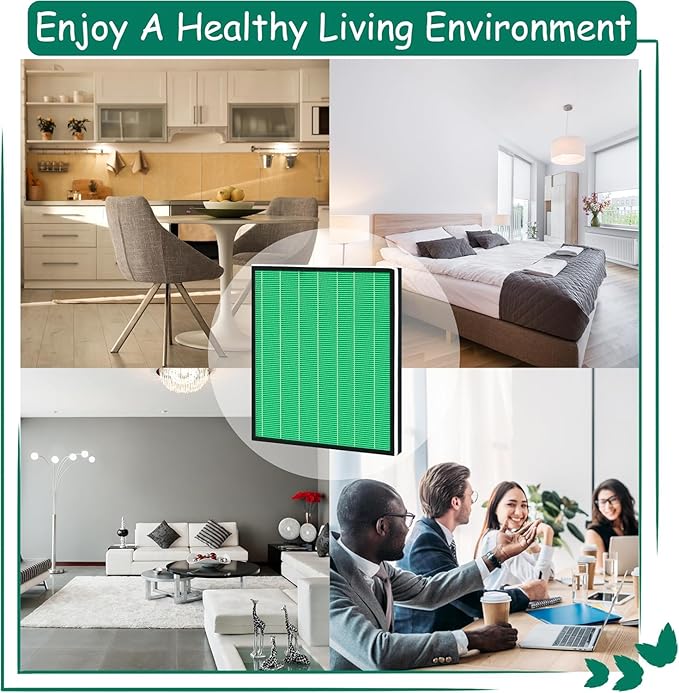 Airmega 250/250S Filter Replacement, Compatible with Coway Airmega 250S and Coway Airmega 250 Air Purifier, Max 2 Green True HEPA and Active Carbon Filter, 2 Pack