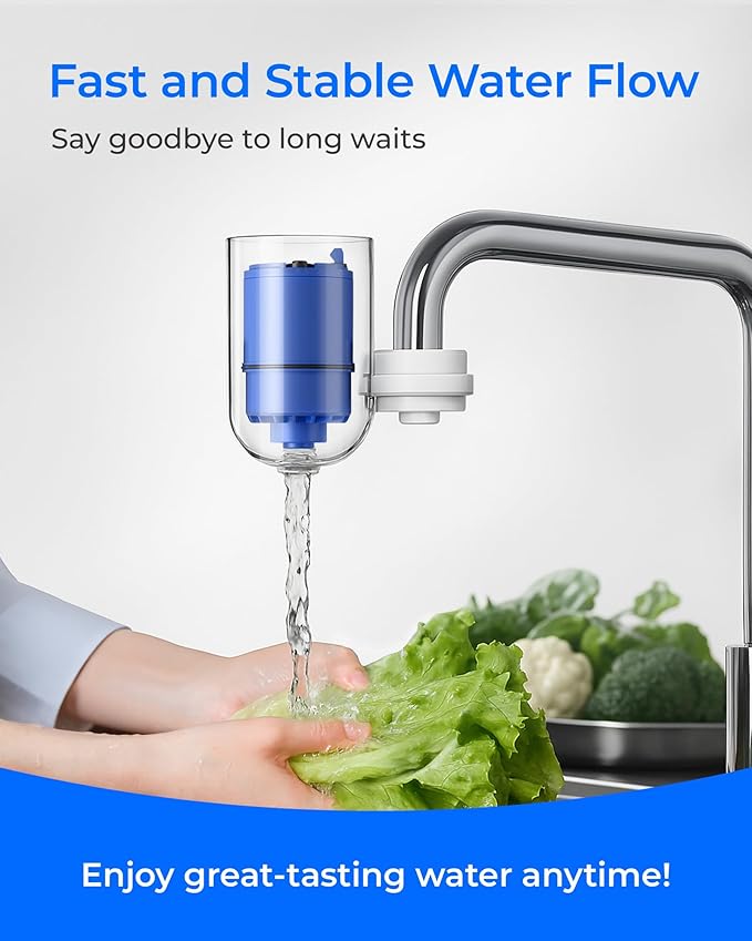 Waterdrop NSF Certified Water Filter, Replacement for All PUR®, PUR®PLUS Faucet Filtration Systems, Pur® RF-9999® Faucet Water Filter (3 Count), Model No.: WD-C08A