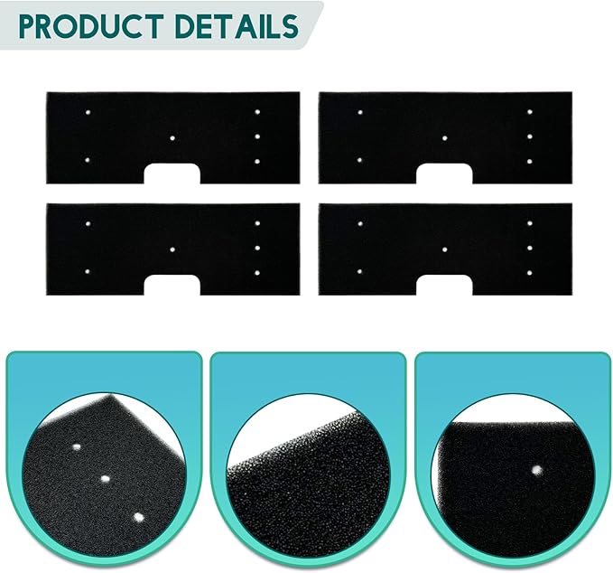 4PCS WH01X35719 Lint Filter Replacement for GE Profile Washer Dryer Combo, Dryer Lint Filter Replacement PFQ97HSPVDS - Hand Washable and Reusable