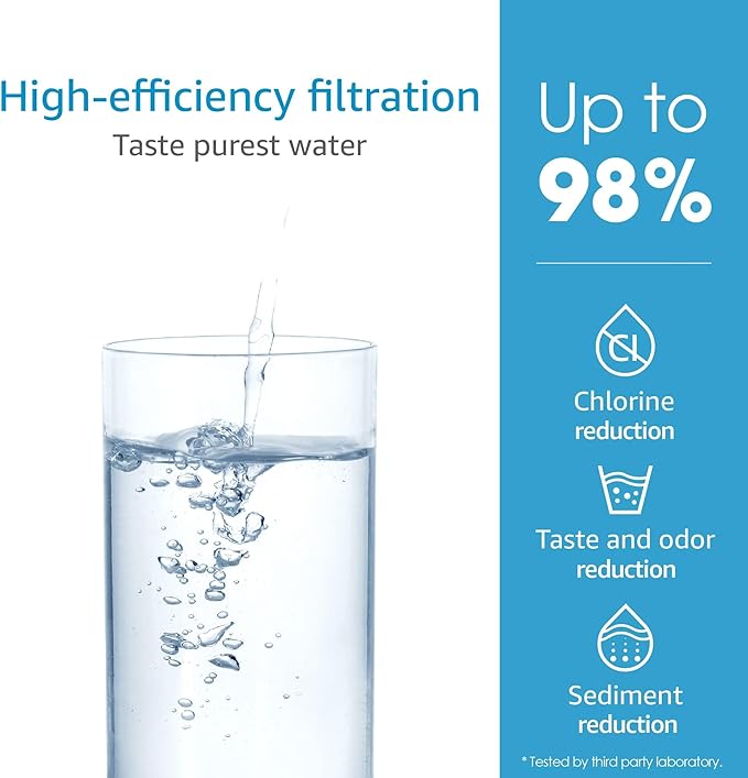 AQUA CREST F-2000, 4204490 Water Filter, Replacement for InSinkErator® F-1000,F-2000, Sub-Zero 4204490,4290510 and AquaPure AP Easy C-Complete, Sub Zero Water Filter Replacement, NSF/ANSI 42,Pack of 2