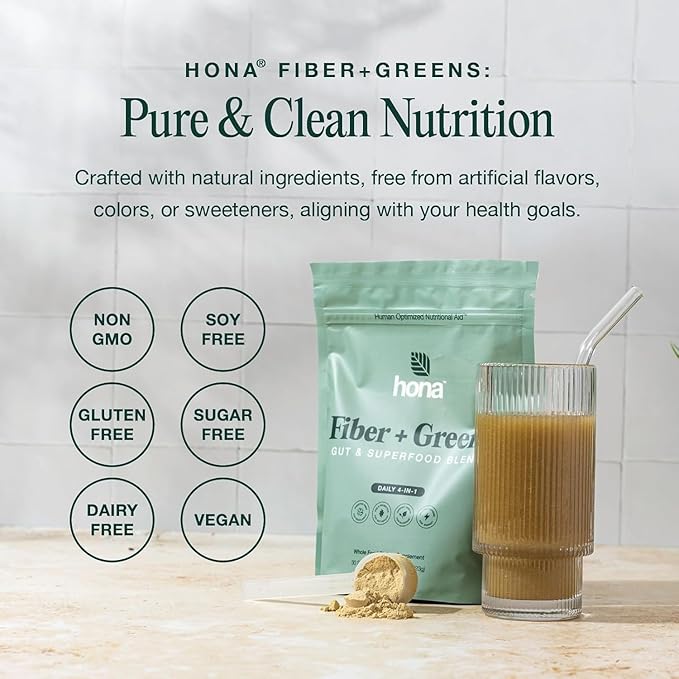 Gut & Superfood Blend, Greens Powder with Prebiotics, Probiotics, Fiber & Natural Caffeine, Gluten Free, Sugar Free, Dairy Free, Vegan, Non GMO Greens Superfood Powder (15)