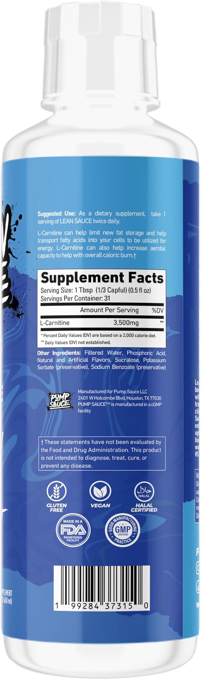 Lean Sauce L-Carnitine Liquid 3500mg - Gummy Sharks