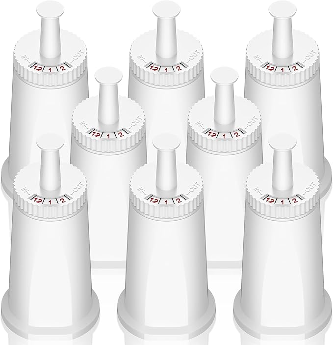 Replacement Water Filter for Breville Espresso Machine Barista Touch BES880, Barista Pro BES878, Oracle Touch BES990, Oracle BES980, Dual Boiler BES920 Bambino ClaroSwiss Sage, 8 Pack