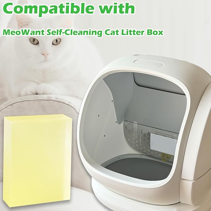 12 Pack Pet Odor Filters for MeoWant Self-Cleaning Cat Litter Box, Automatic Cat Litter Box Odor Deodorant Gel