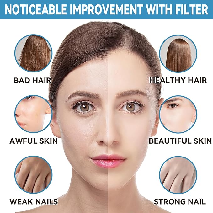 6Pcs Replacement Handheld Shower Head Filters, Compatible with Cobbe Handheld Shower Head, Hard Water Softens Beads - Removes Chlorine - Reduces Itchy - Dry Skin.