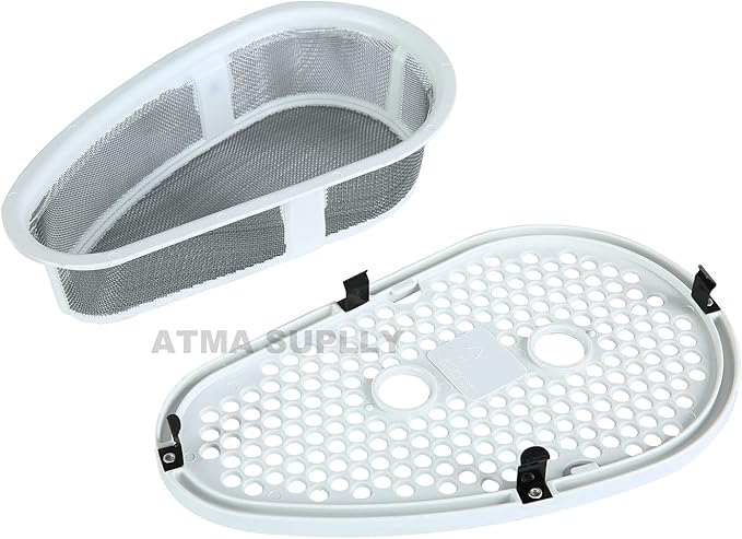 W10828351 Dryer Lint Filter and Cover Assembly Replacement Compatible with Whirlpool Kenmore Replaces W10812395 PS11726200 8531964 8531967 8531964