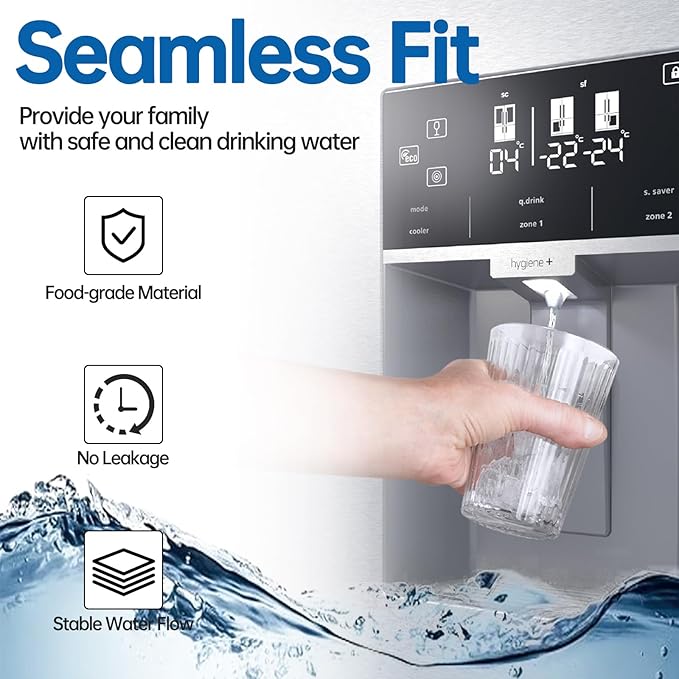 Water Filter Replacement Compatible with EDR1RXD1, Filter 1, W10295370A, EDR1RXD1B, WHR1RXD1, KAD1RXD1, P8RFWB2L, P4RFWB, WD-F38, 46-9081, 46-9930, 3 Pack