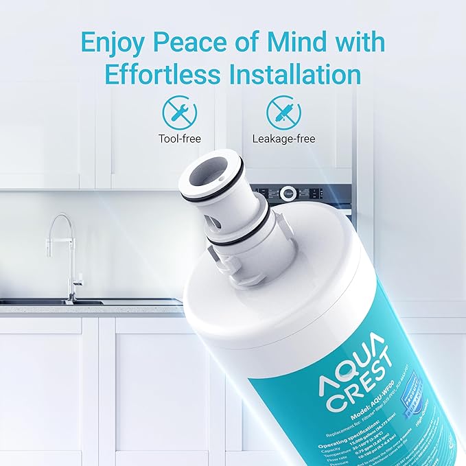 AQUA CREST 3US-PF01 3US-MAX-F01 Replacement Filter, NSF/ANSI 42 Certified Replacement for Filtrete® 3US-PF01, 3US-MAX-F01, 3US-PS01, Delta RP78702, Manitowoc K-00337, HF20 HF25 HF27 Water Filter