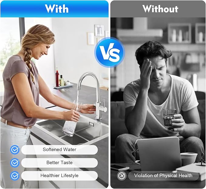 Water Softener Control Valve, 5600SM Flow Type Softening Water Softener Timer Filter Control Head Valve, 110V Automatic Digital Control Valve for Water Filter Softener Resin Tank