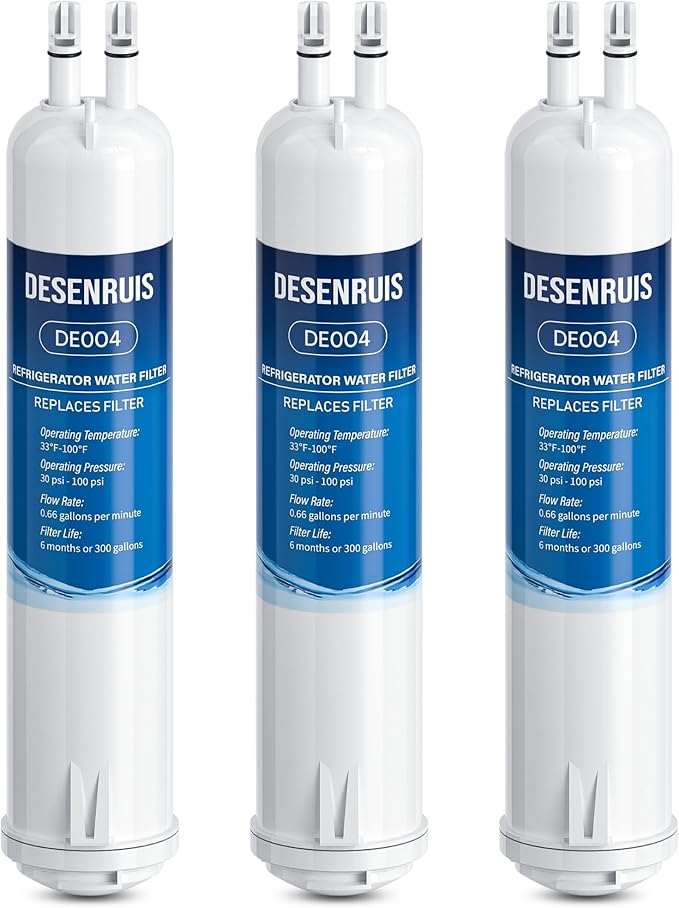 4396841 Replacement for EDR3RXD1, Filter 3, KAD3RXD1, WHR3RXD1, Compatible with Kenmore 46-9083,46-9030, 9030, 9083 Water Filter, Pack of 3, By DESENRUIS