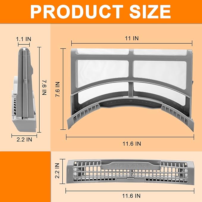 【2025 UPGRADED】DC61-02595A Dryer Lint Filter Trap Replacement for Samsung Dryer DV42H5200EW DV42H5000EW DV45K6500EV Replaces 2069505 AP4578777 PS4206799 EAP4206799 by Cenipar