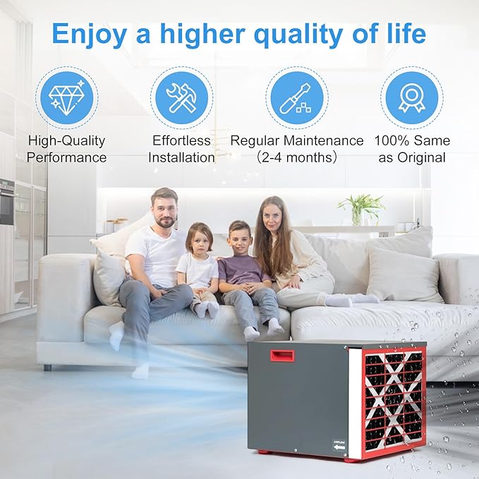 2 Packs PN07126 MERV 13 Carbon Filter Compatible with Sanidry Sedona Dehumidifier Filter pn07126 Replacement for Sanidry Dehumidifier Filters