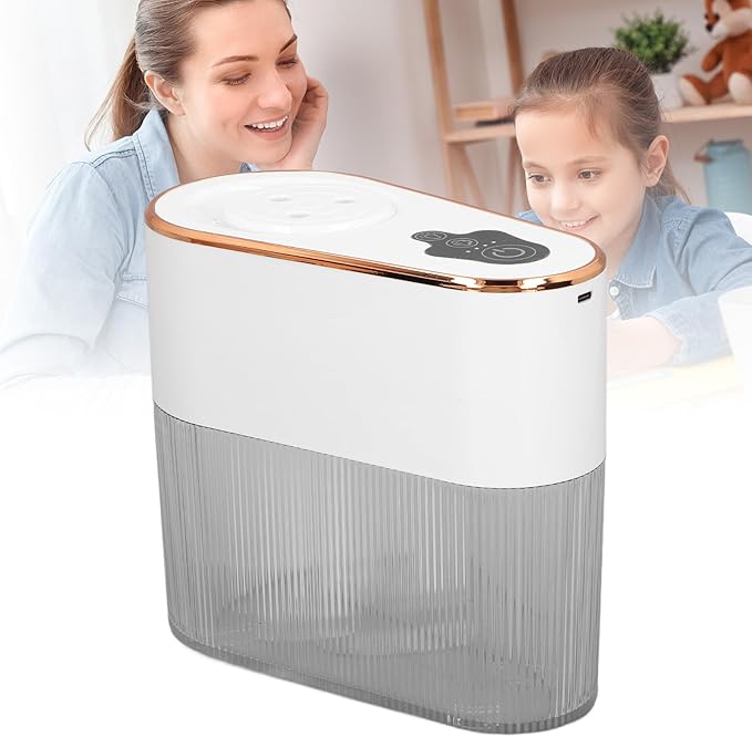 2.2L Water Tank Quiet Cool Mist Humidifier 4.5W USB Rechargeable Humidifier Night Light Aromatherapy, for Car Home Room Office