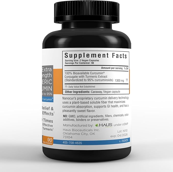 Turmeric Curcumin - 100x More Active Than Turmeric, 170% More Active Than Curcumin + Black Pepper Extract. Joint Support, Relief, and Energy You’ll Feel. Organic Curcumin/Plant-Based Carrier.