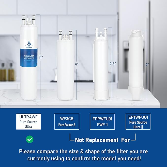 ULTRAWF Water Filter Replacement, Compatible with Frigidaire ULTRAWF, Pure Source Ultra, Kenmore 9999, 469999, Frigidaire LFHB2741PF, FFHB2740PE, FFHB2740PP, FFHN2740PS, FGHB2735NP, 2 Pack
